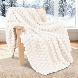 Whale Flotilla Throw Blanket Fuzzy Soft Cozy Warm Jacquard Couch Blanket 50x60